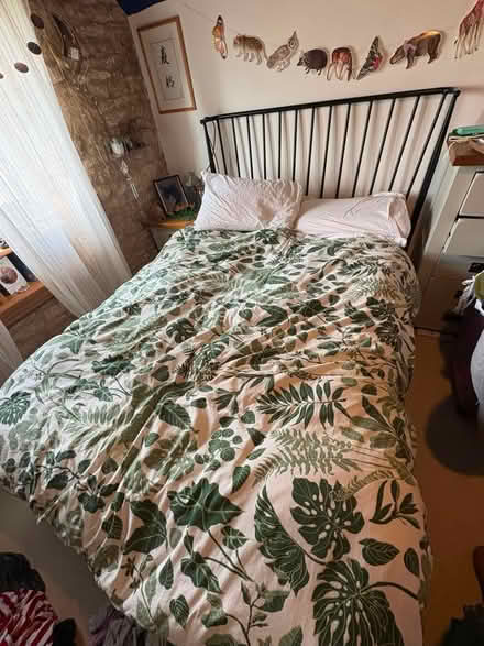 Photo of free Black metal double bed frame (Chalford GL6) #1