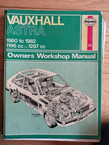 Photo of free Haynes Vauxhall Astra 80-82 manual (Countess Wear, Exeter EX2) #1