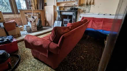 Photo of free Red 3 Seater Sofa (Linton HR9) #3