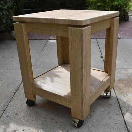 Photo of free Side Table on Casters (Barkisland Halifax HX4) #1