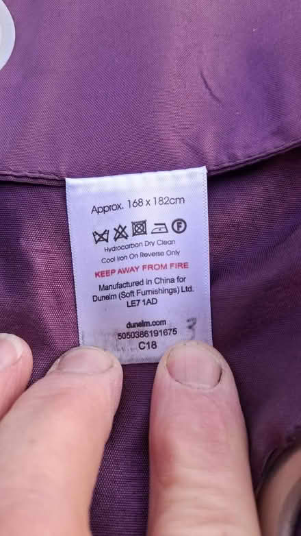 Photo of free Purple Curtains + Lampshade (M32 Stretford) #4