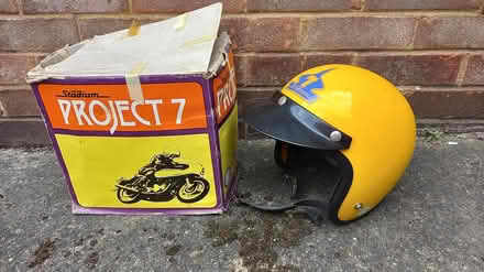 Photo of free Open face crash helmet with peak (Central Letchworth SG6) #1