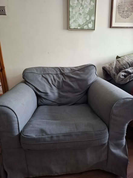 Photo of free IKEA Ektorp 2-seat sofa and 2 armchairs (Leyfields B79) #2