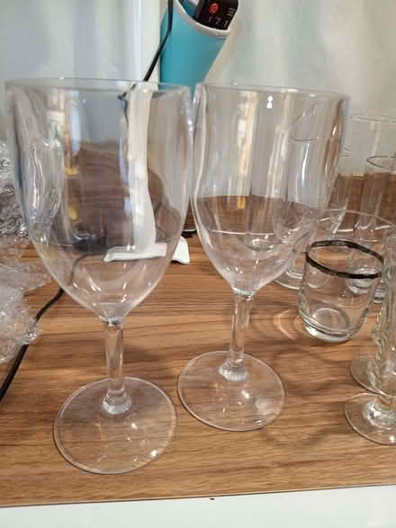 Photo of free hard plastic picnic large reusable wine glasses x 2 (Boscombe BH5) #1