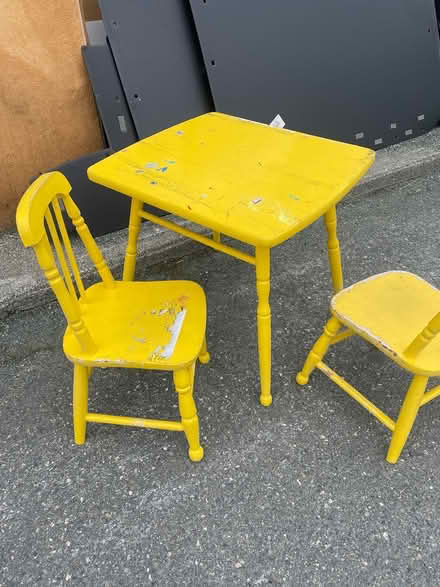 Photo of free Antique Table/Chairs for Children (Portugal Cove) #1