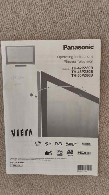 Photo of free 42" plasma TV for repair or parts (South Reading RG2) #2