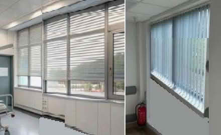Photo of Blinds / curtains - W: 425cm(13ft 11in), D: 118cm(3ft 10in) (Woodley RG5) #1