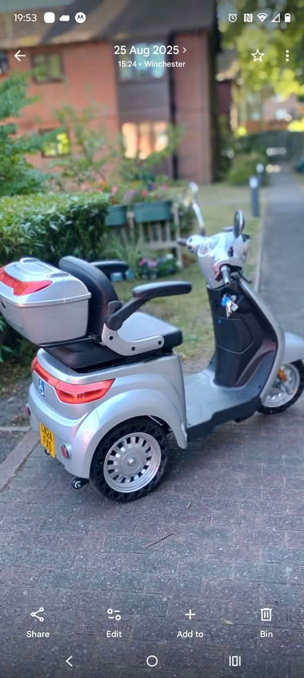 Photo of free Mobility Scooter (Saint Cross SO23) #3