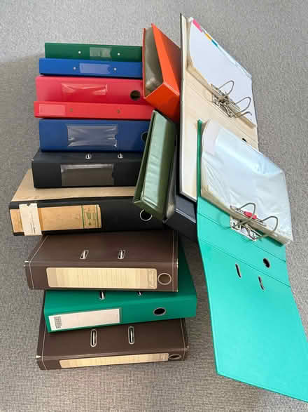Photo of free A4 lever-arch files, ring binders and plastic folders (Clifton BS8) #1