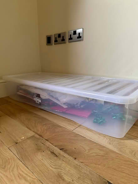 Photo of free Assorted Gift Wrap & storage bin (Summertown OX2) #1
