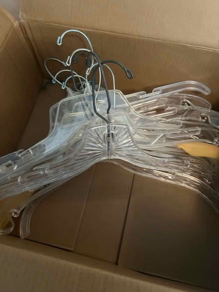 Photo of free Clear dress hangers (McLean near Spring Hill Road) #1