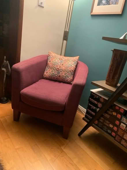 Photo of free Purple tub chair (Osterley TW7) #1