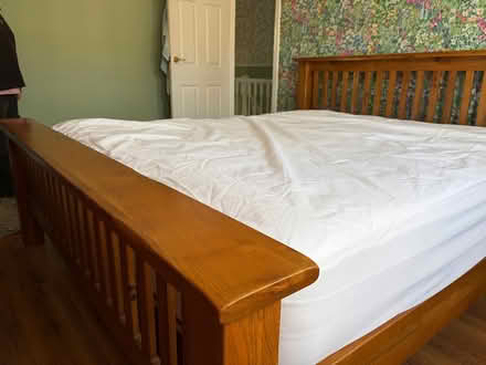 Photo of free Super king size wooden bed frame (Liverpool Orrell Park) #1