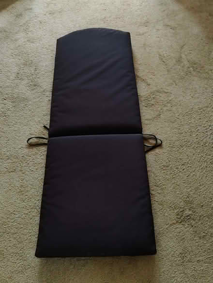 Photo of free Black Garden Chair Cushion (Billericay CM12) #1