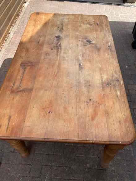 Photo of free Wooden farmhouse table (Combe Down BA2) #2