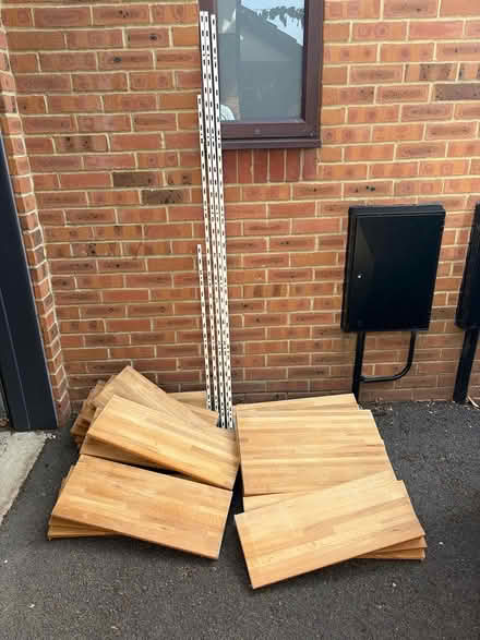 Photo of free Wood Shelving (Fetcham KT22) #2