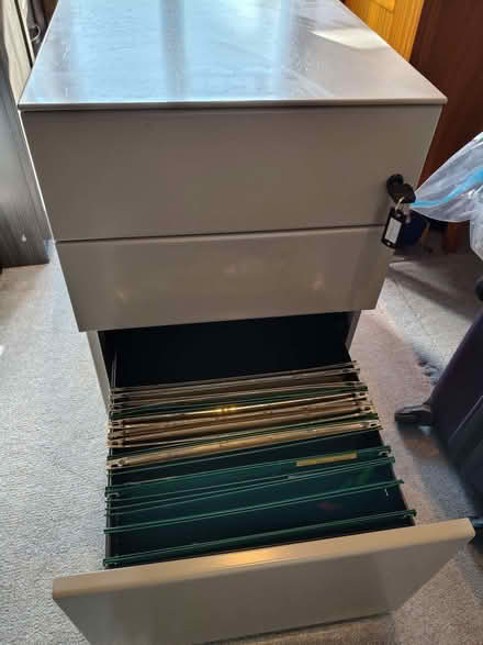 Photo of free Filing cabinet with key (Botley OX2) #2