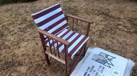 Photo of free Wooden directors garden chair (Central Letchworth SG6) #4
