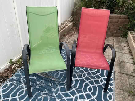 Photo of free Backyard chairs with cushions (Bayside) #1