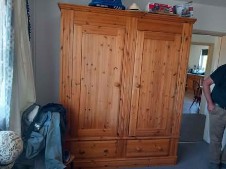Photo of free Solid large pine wardrobe (Cashes Green GL5) #1