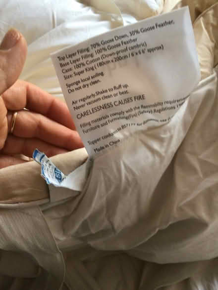 Photo of free John Lewis Mattress Topper (Alexandra Palace N22) #3