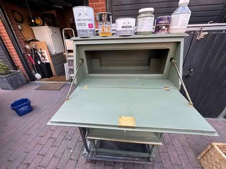 Photo of free Upcycled bureau, paints & brushes (Westcliff SS0) #4