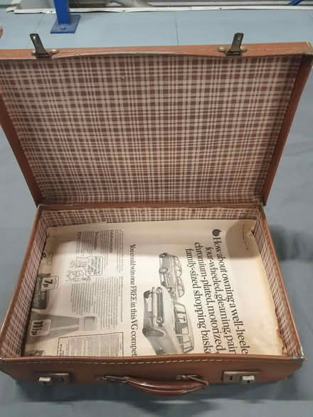 Photo of free 1960's suitcase (Norton Canes WS11) #2