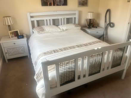 Photo of free King size bed, chest of drawers and 2 bedside tables (Rooks Nest SG1) #1