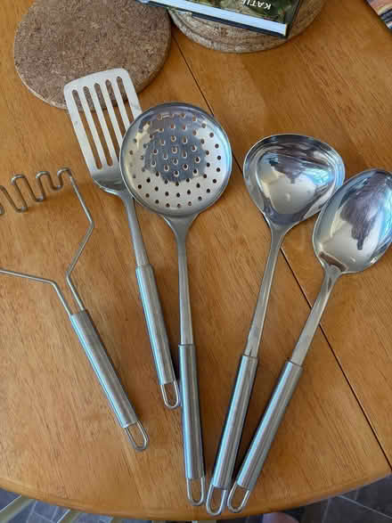 Photo of free Set of Stainless Steel Kitchen Utensils (Iver Heath SL0) #1
