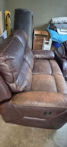 Photo of free Leather Recliner Sofas (Braidwood ML8) #1