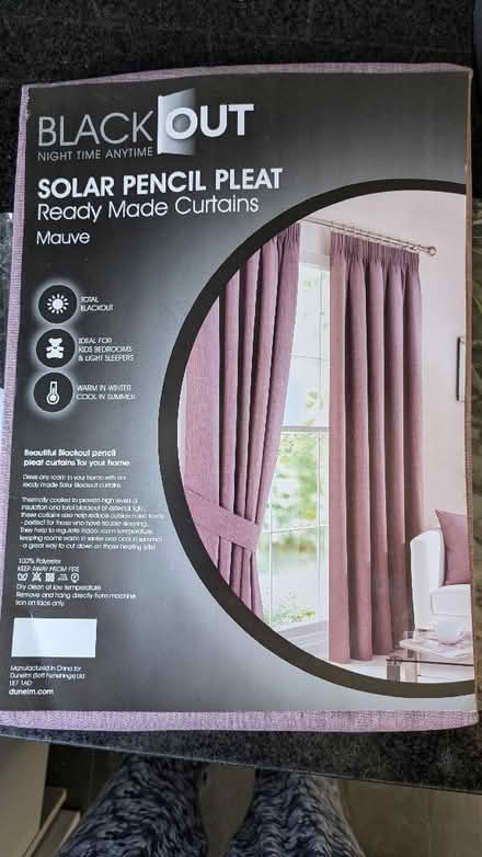 Photo of free Single pencil pleat blackout curtain (Littleover DE23) #2