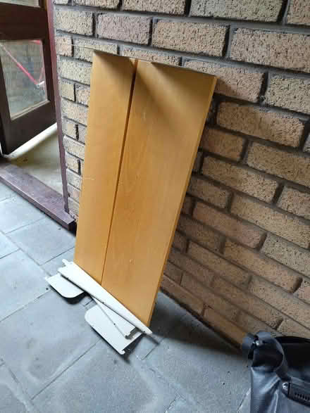 Photo of free Wooden shelves with metal cantilevers (Pensby CH61) #1