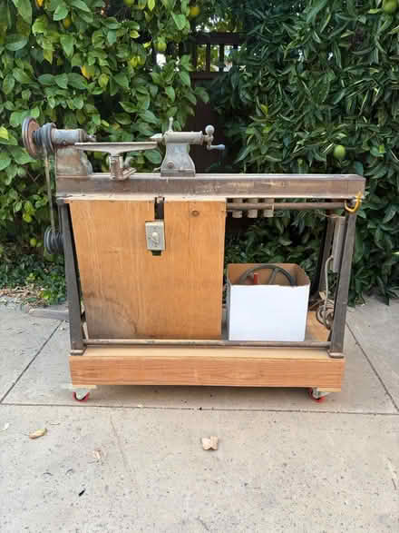 Photo of free Simplex Wood Lathe on Rolling Stand (Campbell) #2