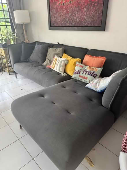 Photo of free Grey L shaped sofa (Siglap) #1