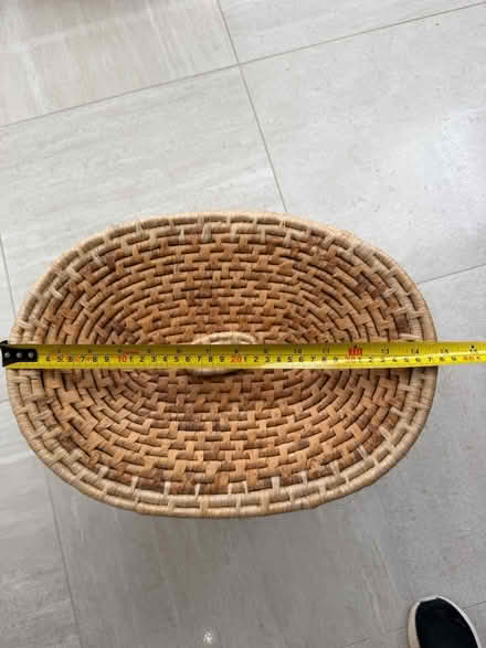 Photo of free Wicker Laundry Basket (East Malling) #1