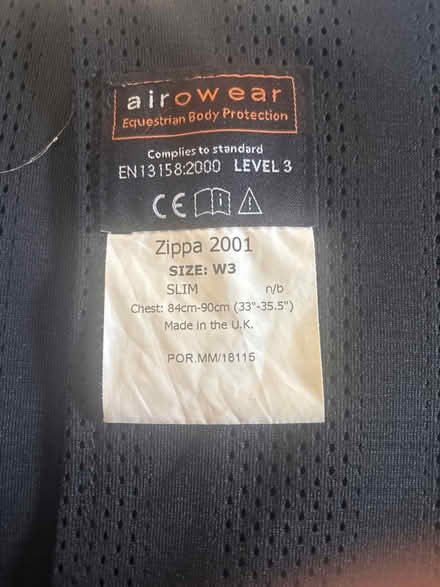 Photo of free Airowear women’s body protector (Arborfield RG2) #2