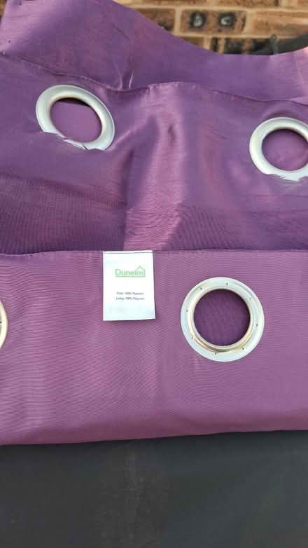 Photo of free Purple Curtains + Lampshade (M32 Stretford) #3
