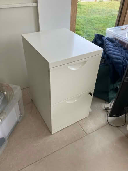 Photo of free Cream 2 drawer metal filing cabinet (Wigmore HR6) #1