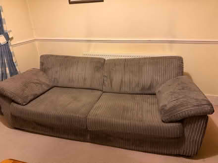 Photo of free 3-Seater Sofa & Storage Ottoman (Wimbledon-SW19) #1
