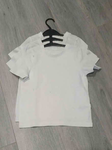 Photo of free 5 yrs school uniform grey trousers white pe top & polo tops (Haylands Way MK41) #3