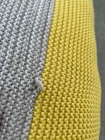 Photo of free Grey and yellow blanket (Jersey Farm AL4) #3