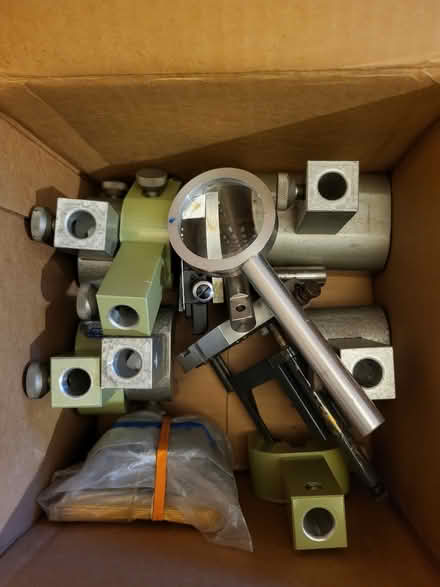 Photo of free optical bench clamps and posts (Cedar Mill) #1