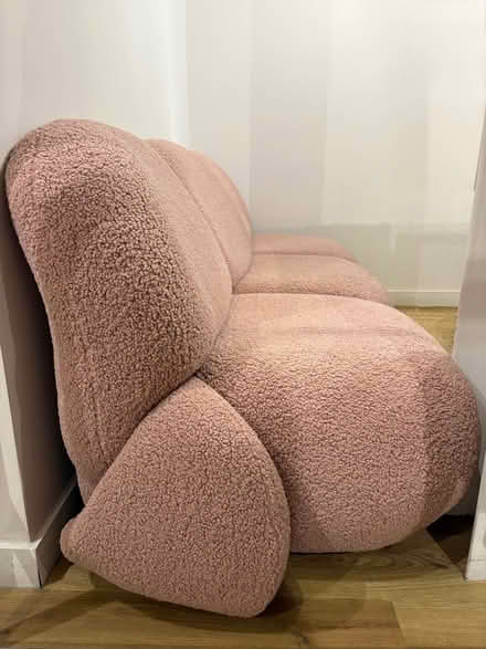 Photo of free Pink 3 seater sofa (Marylebone W1U) #4