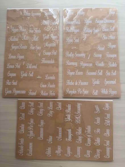 Photo of free Spice Jar Labels (Elm Park RM12) #2