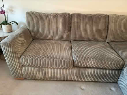 Photo of free Large Corner Sofa with Footstool (Soham CB7) #3