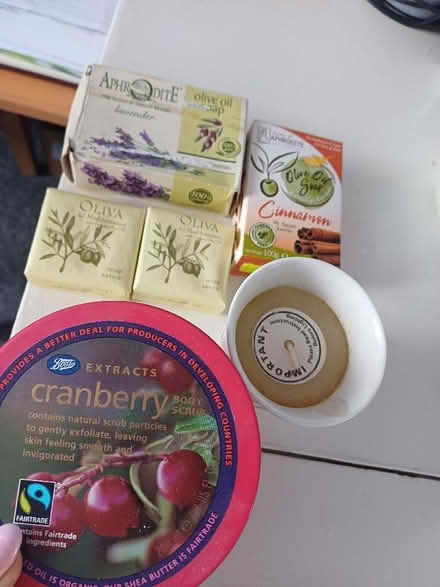 Photo of free Soaps, body scrub & scented candle (Haylands Way MK41) #2