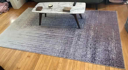 Photo of free Purple and ivory rug (5’ x 8’) (Near Union Square) #2