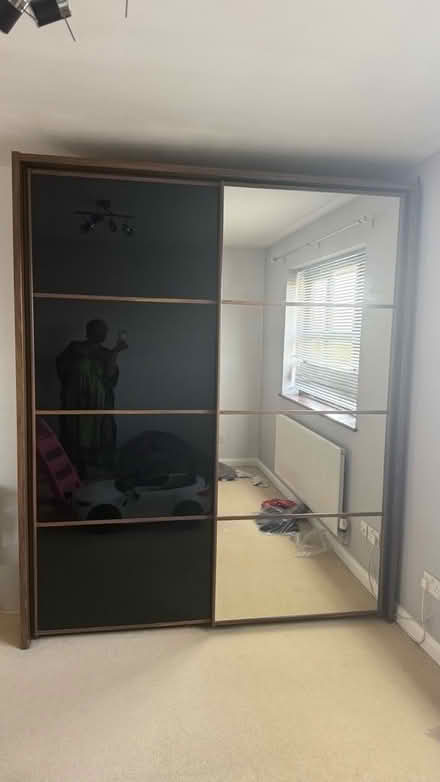 Photo of free Double sliding wardrobe - mirrored (Corringham SS17) #1