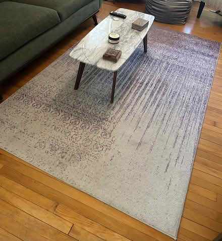 Photo of free Purple and ivory rug (5’ x 8’) (Near Union Square) #3