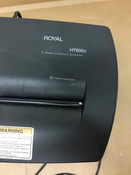 Photo of free Paper Shredder (Foster & California Ave) #2